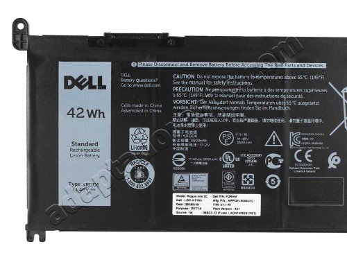 Original 3500mAh 42Wh Bateria Dell Inspiron 14 5485 P92G P92G002
