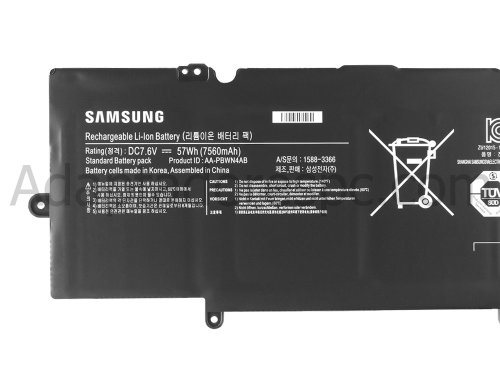 57Whr Samsung ATIV Book 5 540U4E Original Bateria