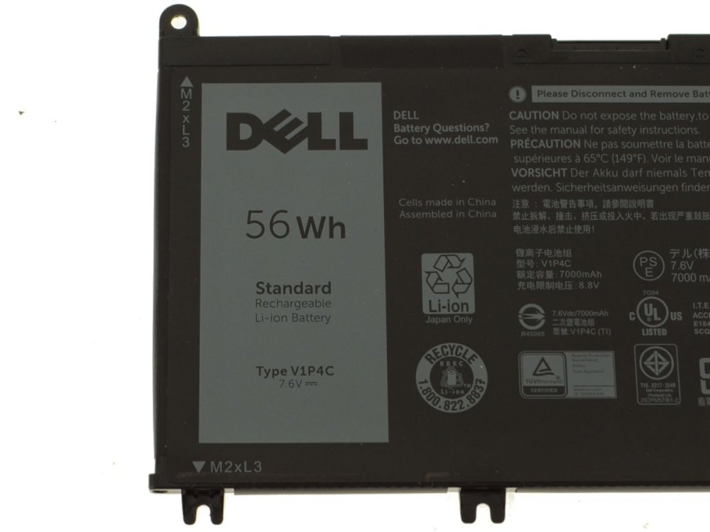 Original 3500mAh 56Wh Bateria Dell Chromebook 13 3380 P80G P80G001