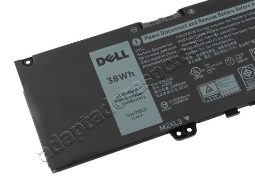 3166mAh 38Wh Original Bateria Dell F62G0 0F62G0 RPJC3