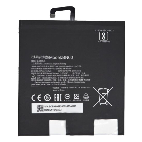 Original Bateria Xiaomi BN60 5810mAh 23.1Wh  Clique na imagem para fechar