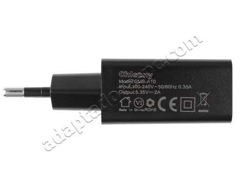 10W Adaptador AC Carregador Easypix SmartPad EP772 NEO Dual Core