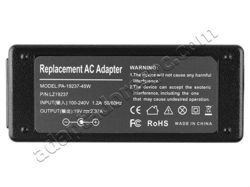 45W Adaptador AC Carregador Medion Akoya E2212T MD 99720