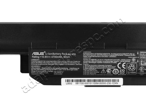 50Whr Asus A75 A75A A75DE Original Bateria