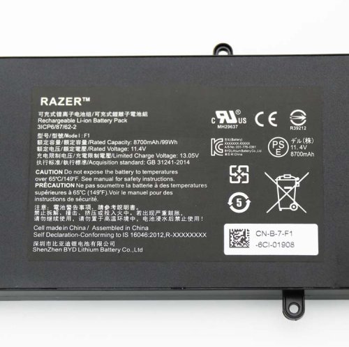 Original Bateria Razer F1 FI 8700mAh 99Wh