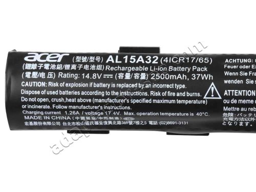 2500mAh 37Wh Bateria Acer TravelMate P277-M-344B