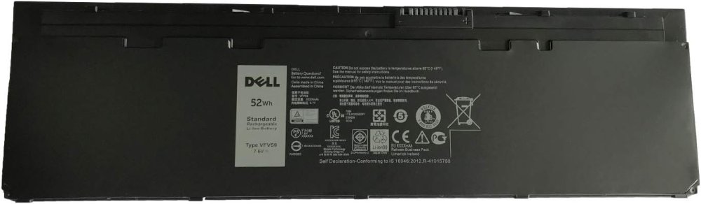 Original 52Wh Bateria Dell Latitude 12 E7240 P22S001