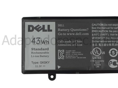 Original 43Wh Bateria Dell Inspiron 7352 P57G P57G001