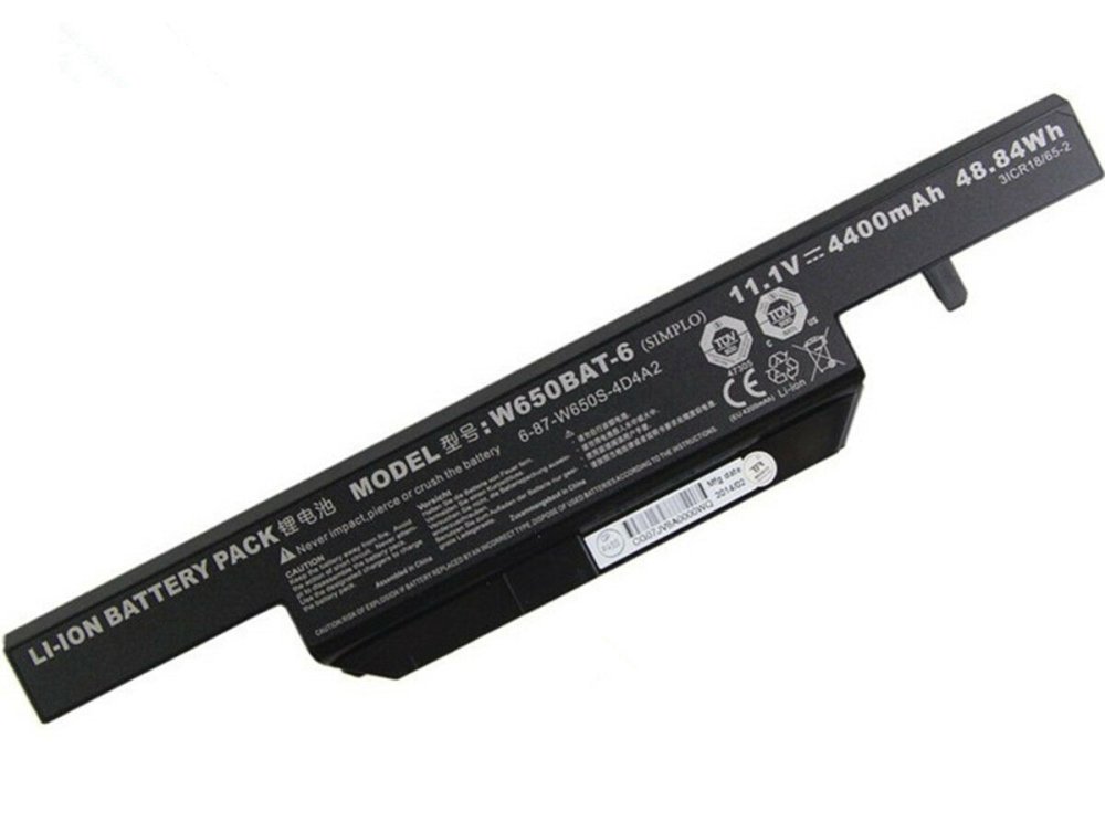 4400mAh 48.84Wh Bateria Clevo 6-87-W650S-4D7A