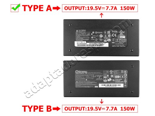 Adaptador AC Carregador Original MSI 24GE 2QE AE6B11 150W + Cabo