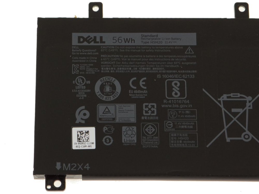 Original 56Wh Bateria Dell Inspiron 7501 P102F003