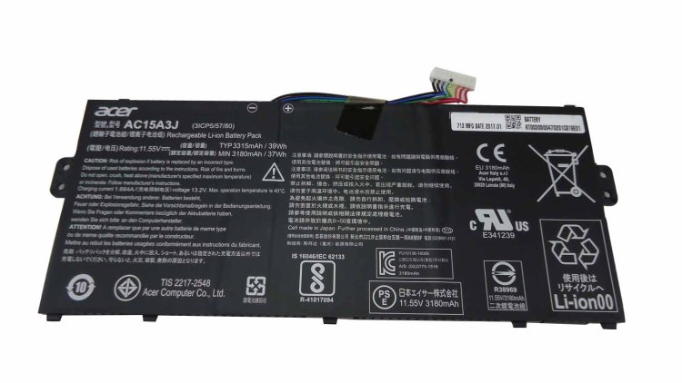 3315mAh 39Wh Bateria Acer Chromebook 11 CB311-8HT  Clique na imagem para fechar