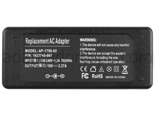 45W Medion 9NA0450403 9NA0451111 AC Adaptador Carregador