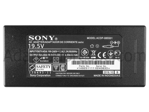 85W Adaptador AC Carregador Sony 40 (diag) W600B LED HDTV + Cabo