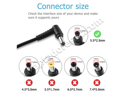 65W FSP 9NA0651800 9NA0651801 AC Adaptador Carregador