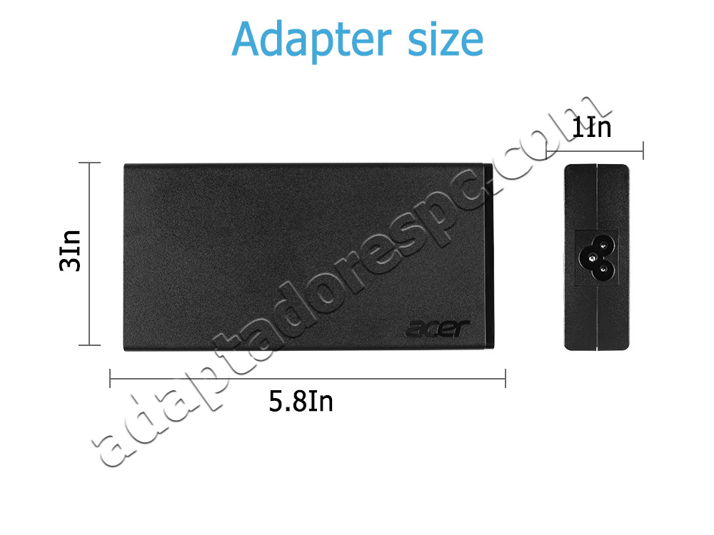 135W Acer ADP-135KB T Original Adaptador AC Carregador + Cabo