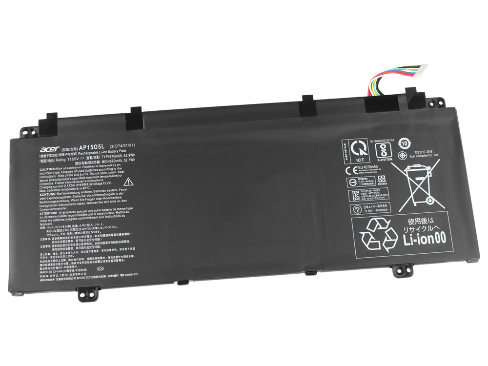 4670mAh 53.9Wh Bateria Acer Chromebook R 13 CB5-312T-K8Z9