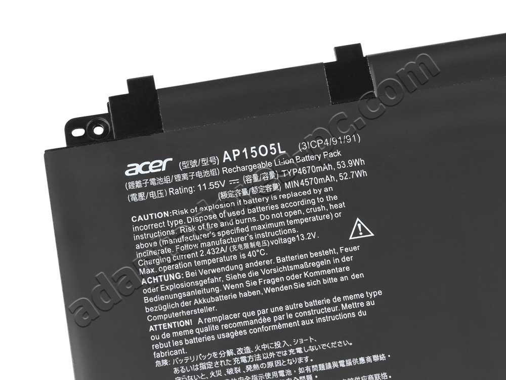 4670mAh 53.9Wh Bateria Acer Chromebook R 13 CB5-312T-K8Z9
