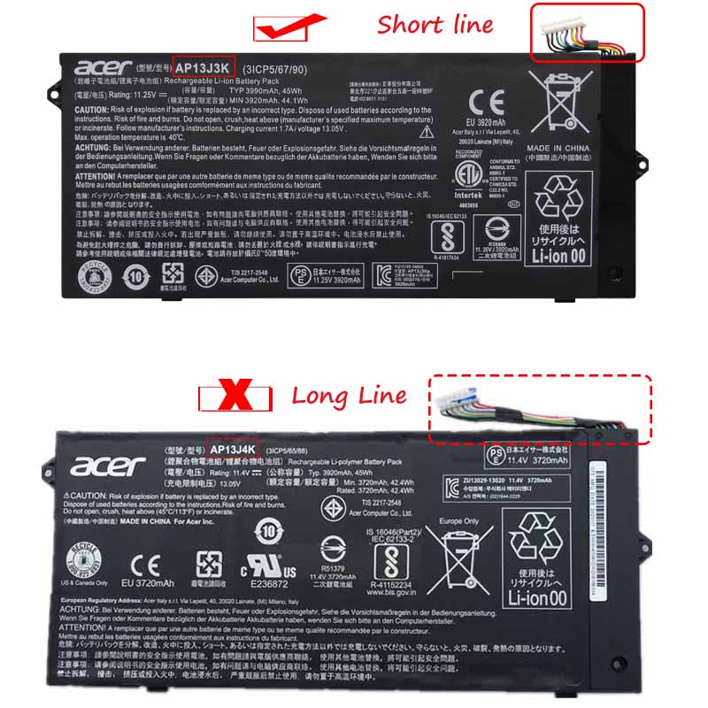 3990mAh 45Wh Bateria Acer Chromebook 11 C771-C4TM