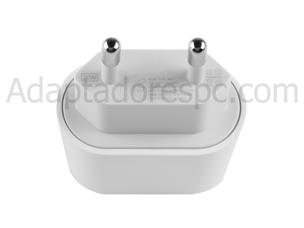 20W USB-C PD Apple MHJF3B/A Adaptador Carregador