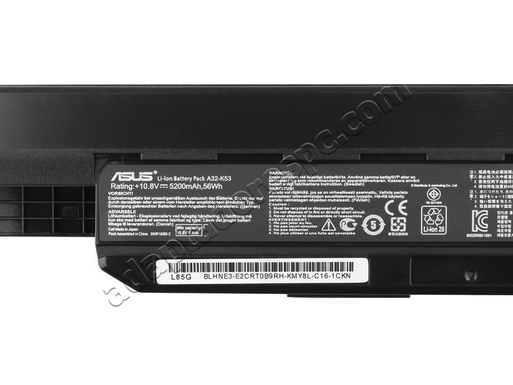 5200mAh Asus A31-K53 A32-K53 Original Bateria