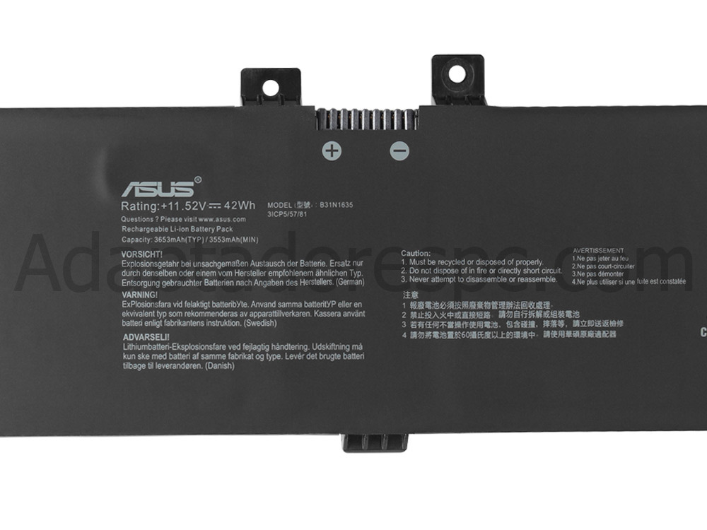 42Wh Original Bateria Asus 0B200-02560000