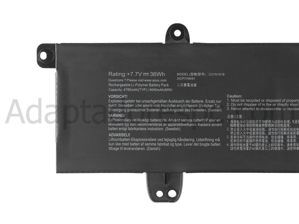 36Wh Original Bateria Asus VivoBook E402BP-GA024T E402BA-FA010T