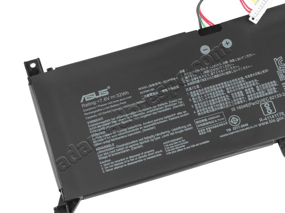 Original Bateria Asus VivoBook 15 X512FB 4805mAh 37Wh