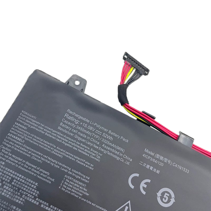 52Wh 3410mAh 4Células Asus 0B200-02010200 Original Bateria