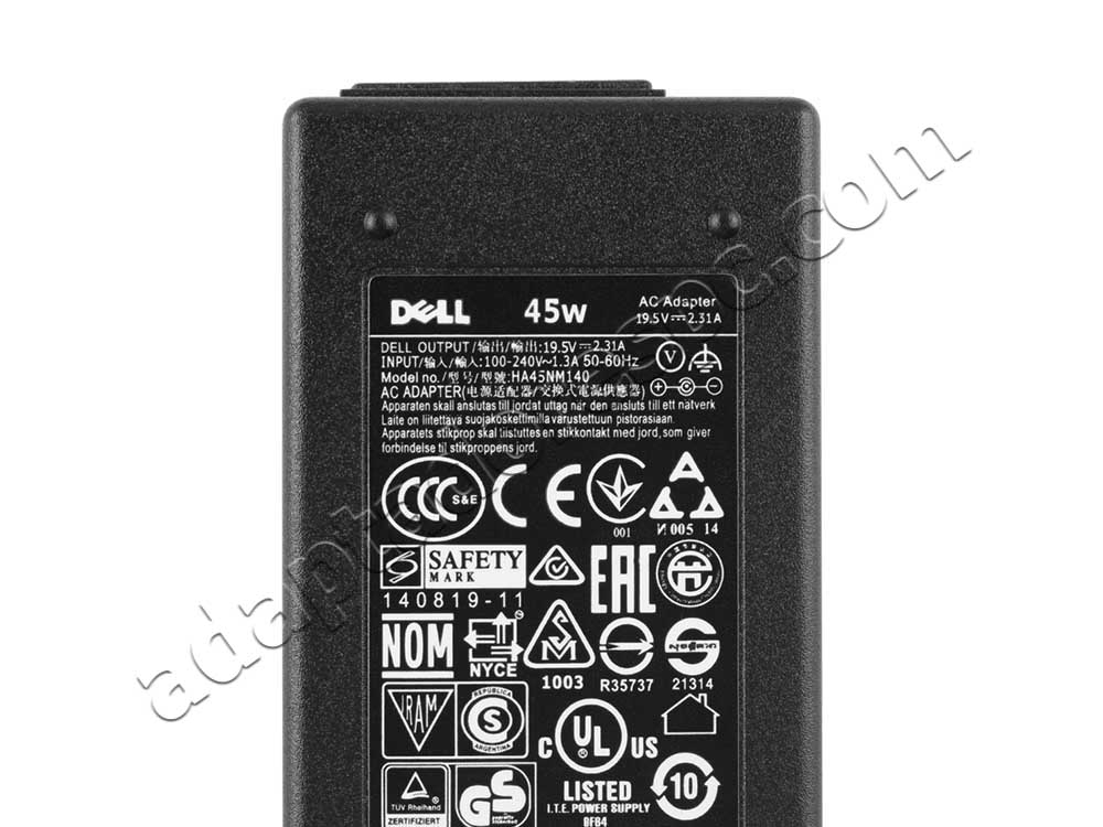45W Dell ADP-45JD A ADP-45JD AA Original Adaptador AC Carregador