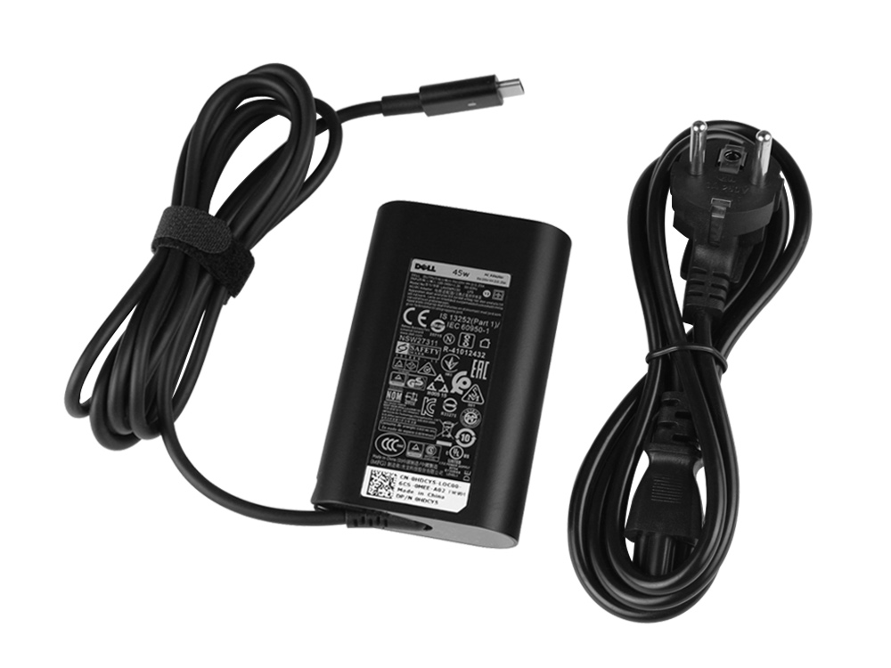 45W Original Dell Latitude 5289 P29S Adaptador AC Carregador + Cabo