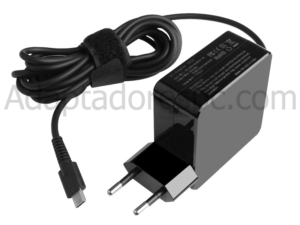 65W Dell TB3-based portable SSDs Adaptador AC Carregador