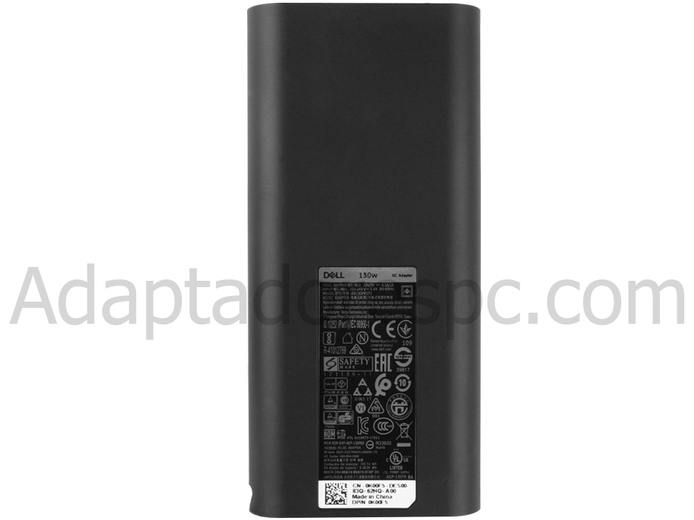 130W USB-C Dell Latitude 5511 P80F004 AC Adaptador Carregador