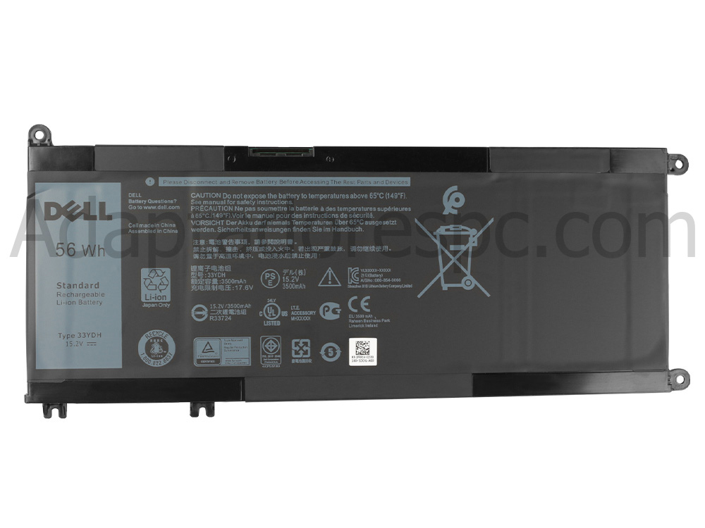 56Wh Original Bateria Dell Inspiron 17 7773 P30E001