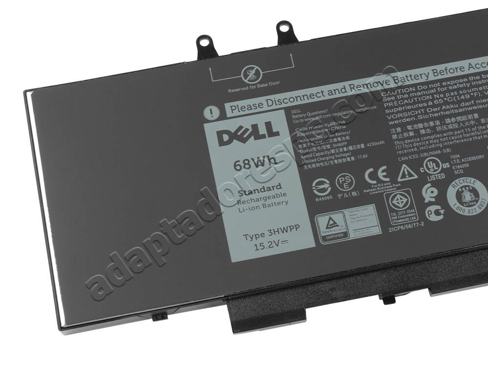 Original 4250mAh 68Wh Bateria Dell 3HWPP 3PCVM YPVX3