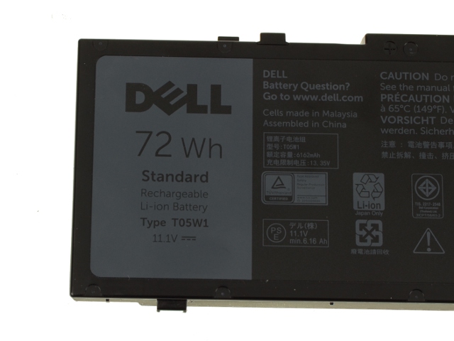 Original 72Wh Bateria Dell 1G9VM 451-BBSB