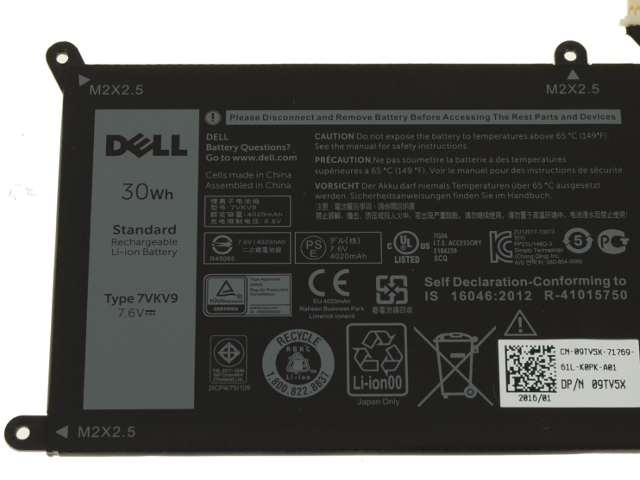 30Wh Original Bateria Dell T02H T02H001