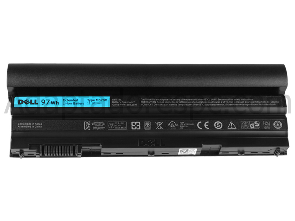 97Whr 9 Células Original Bateria Dell MKD62 2MV3R 5F1R5