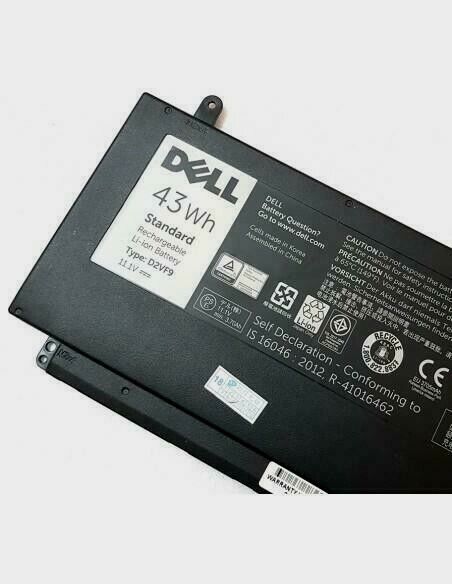 Original 43Wh Dell D2VF9 Bateria