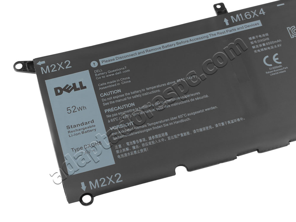 Original 6500mAh 52Wh Bateria Dell Latitude 3301 P114G001