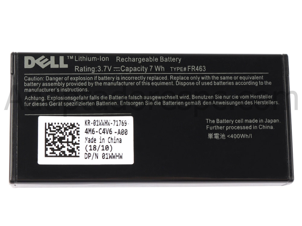 7Wh Bateria Dell FR463 P9110 NU209