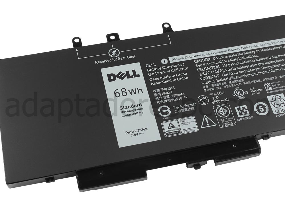 8500mAh 68Wh Original Bateria Dell Latitude 12 5280 P27S001