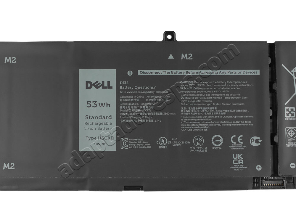 Original 3530mAh 53Wh Bateria Dell Latitude 3410 P129G001