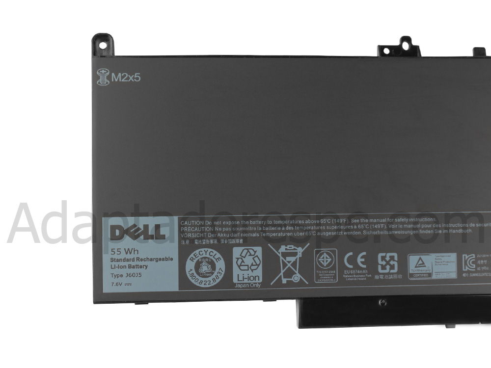 7080mAh 55Wh Original Bateria Dell Latitude 14 E7470-3K0DN