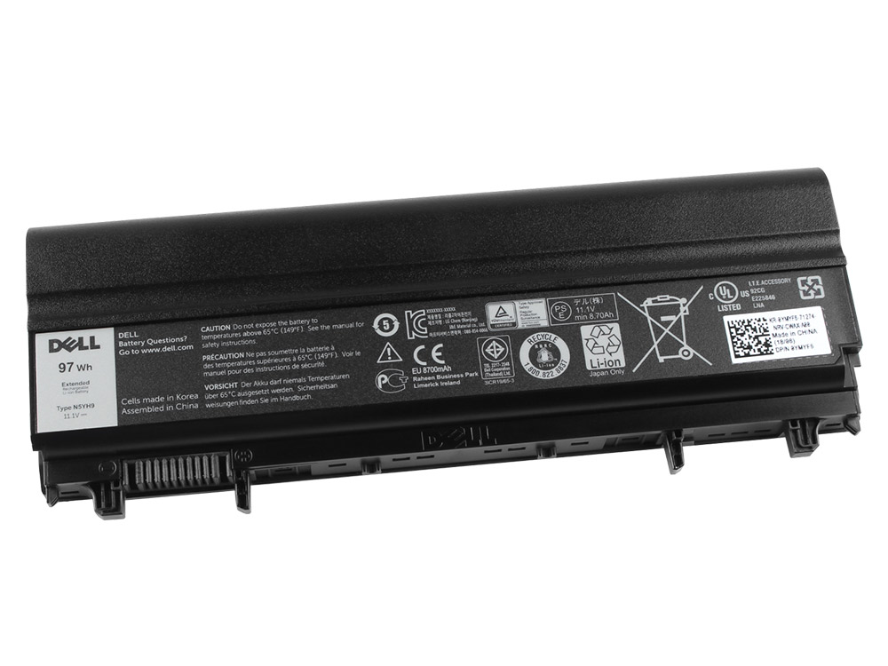 8700mAh 97Wh Original Bateria Dell WGCW6 451-BBID