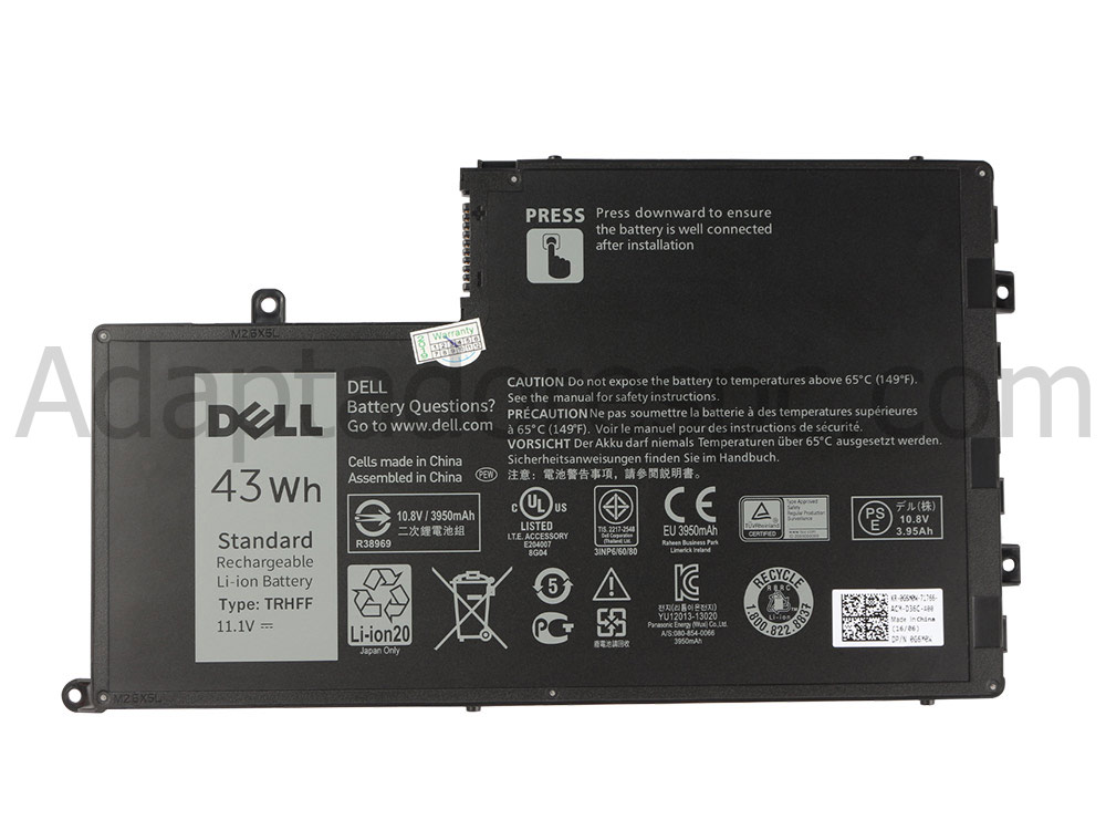 Original 43Wh 3800mAh Bateria Dell Inspiron 5447 P49G P49G001