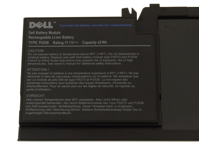 6Células 42Wh Bateria Dell Latitude XT Tablet