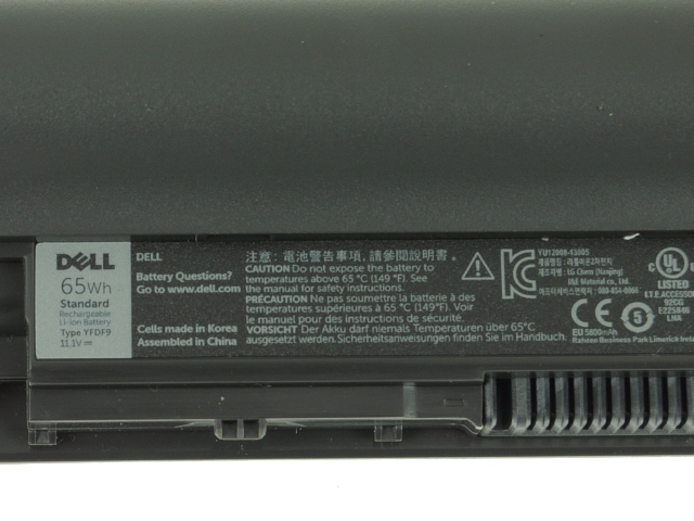 Original 5700mAh 65Wh Bateria Dell 5MTD8 7WV3V