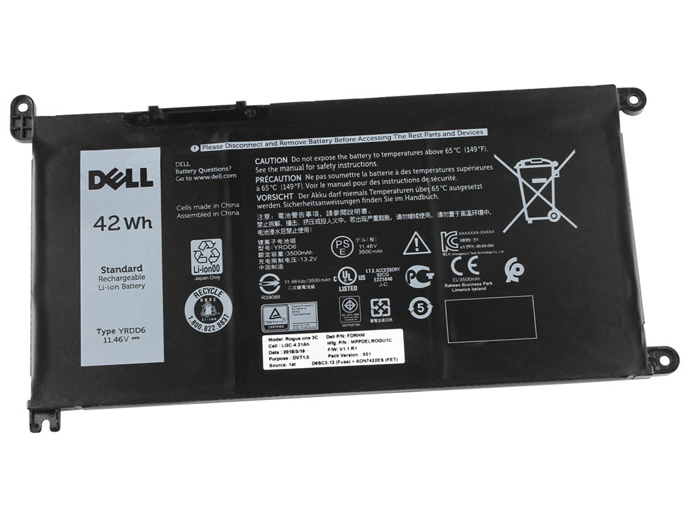Original 3500mAh 42Wh Bateria Dell Inspiron 14 5485