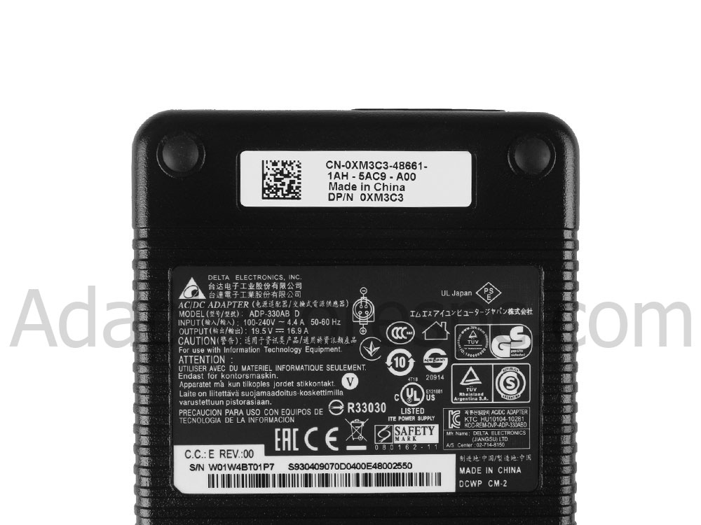 Adaptador AC Carregador Original Clevo P870KM-GS 330W + Cabo
